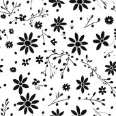 Minimalistische gebloemde deken monogram grijs tin
