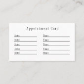 Minimalistische Geboorte Doula Logo - Zwangerschap Afsprakenkaartje (Achterkant)