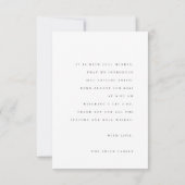 minimalistische geboortekaartje RSVP kaartje (Achterkant)