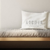 Minimalistische geboortestatus accent kussen