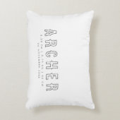 Minimalistische geboortestatus accent kussen (Voorkant(Verticaal))