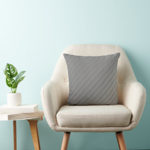 Minimalistische geborstelde zilverkleurige diagona kussen