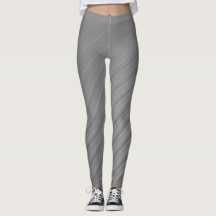 Minimalistische geborstelde zilverkleurige diagona leggings