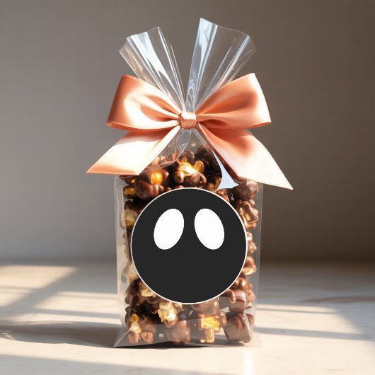 Minimalistische Geest Gezicht Halloween Sticker