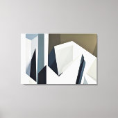 Minimalistische gefacetteerde geometrie canvas afdruk (Voorkant)