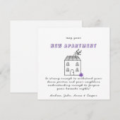 MINIMALISTISCHE Gefeliciteerd met je nieuwe appart Feestdagenkaart (Voorkant / Achterkant)