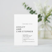 Minimalistische Geïsoleerde Magnetische Namen Bewa Briefkaart (Staand voorkant)