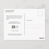 Minimalistische Geïsoleerde Magnetische Namen Bewa Briefkaart (Achterkant)