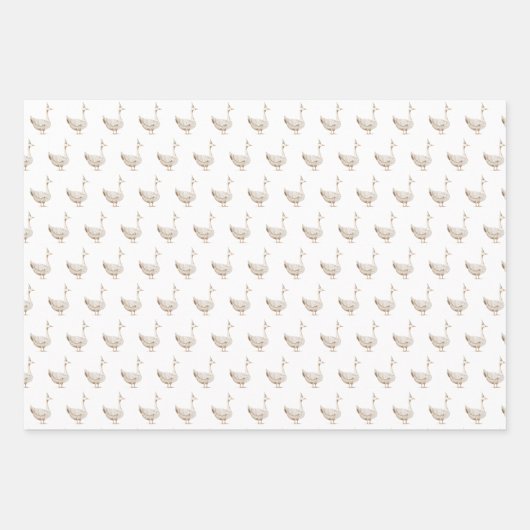 Minimalistische Gekke Gans Kind jarig Inpakpapier Vel (Voorkant)