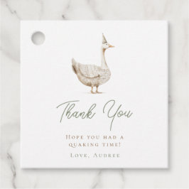 Minimalistische Gekke Gans Verjaardag Dank u Bedankjes Labels