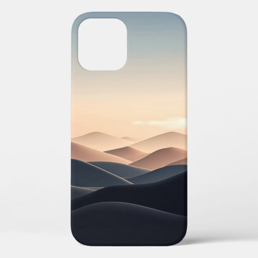 Minimalistische Gelaagde Heuvels Hoesje - Ethische (Achterkant)