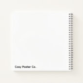 Minimalistische Gele Cirkel Notitieboek (Achterkant)
