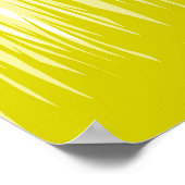 Minimalistische gele en witte klaprozen Meadow Flo Poster (Hoek)