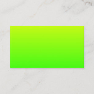 Minimalistische gele groene gradiënt visitekaartje