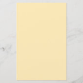 Minimalistische Gele Moderne Trouwmenu (Achterkant)