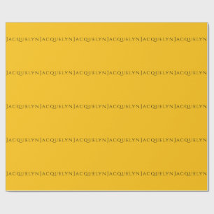 Minimalistische Gele Oranje Eenvoudige Elegante Mo Cadeaupapier