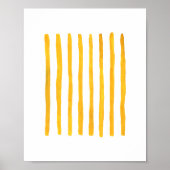 Minimalistische gele strepen | Moderne Abstracte l Poster (Voorkant)