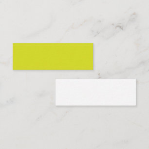 Minimalistische Gele Zakelijke Visitekaart Contactkaartje