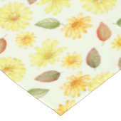 Minimalistische gele zonnebloemen herfst Geslacht Tafelkleed (Gekanteld)