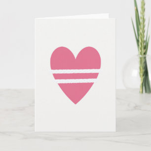 Minimalistische Gelijnde Hartkaart Kaart