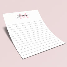 Minimalistische Gelinieerde Gepersonaliseerde Mono