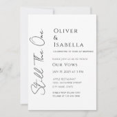 Minimalistische gelofte vernieuwing 10e huwelijksv kaart (Voorkant)