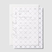 Minimalistische gelofte vernieuwing 10e huwelijksv vellum uitnodigingen (Offset (Uitnodiging))