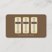 minimalistische geluidsengineer visitekaartje (Voorkant)