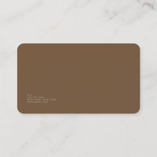 minimalistische geluidsengineer visitekaartje (Achterkant)