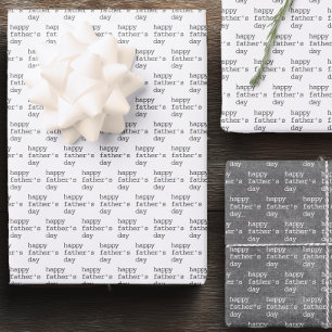 Minimalistische Gelukkige Vaderdag Inpakpapier Vel