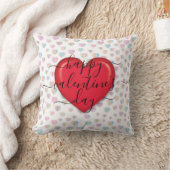 Minimalistische gelukkige Valentijnsdag Kussen (Deken)