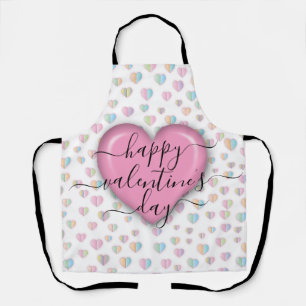 Minimalistische gelukkige Valentijnsdag Schort