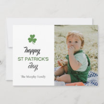 Minimalistische geluksshamrock St. Patrick's Day F