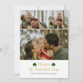 Minimalistische geluksshamrock St. Patrick's Day F Feestdagenkaart (Voorkant)