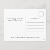 Minimalistische geluksshamrock St. Patrick's Day O Feestdagenkaart (Achterkant)