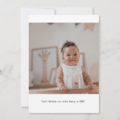 Minimalistische genderneutraal elke leeftijd Foto  Kaart (Achterkant)