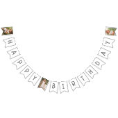 Minimalistische genderneutraal Happy Birthday Big  Vlaggetjes (Alle)