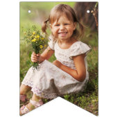 Minimalistische genderneutraal Happy Birthday Big  Vlaggetjes (Eerste vlag)