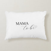 Minimalistische genderneutrale aangepaste mama / p accent kussen (Voorkant)