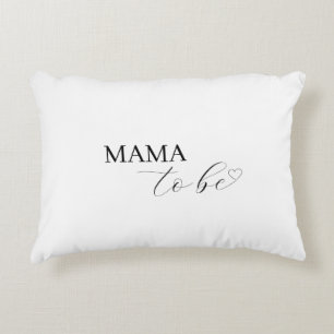 Minimalistische genderneutrale aangepaste mama / p accent kussen
