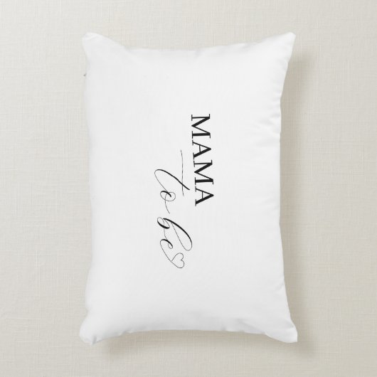 Minimalistische genderneutrale aangepaste mama / p accent kussen (Voorkant(Verticaal))
