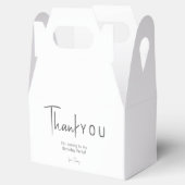 Minimalistische genderneutrale dank u wel bedankdoosjes (Geopend)