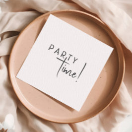 Minimalistische genderneutrale feestdag servet