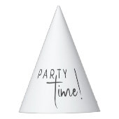 Minimalistische genderneutrale feesttijd! feesthoedjes (Voorkant)