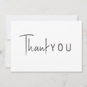 Minimalistische genderneutrale platte verjaardag bedankkaart (Voorkant)