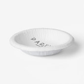 Minimalistische genderneutrale verjaardagsfeesttij papieren kommen (Gebogen)