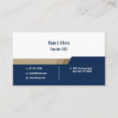 Minimalistische General Manager, CEO en oprichter Visitekaartje (Voorkant)