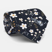 Minimalistische Gentle Garden Wildflower kwekerij Stropdas (Opgerold)