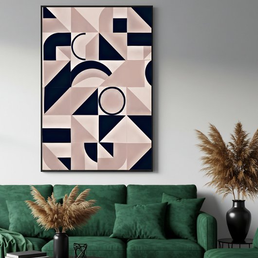 Minimalistische Geometrie Canvas Afdruk