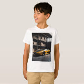 Minimalistische geometrie: de brutalistische rit v t-shirt (Voorkant volledig)